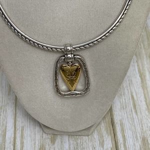 ❤️ Brighton Mixed Metal Heart Necklace